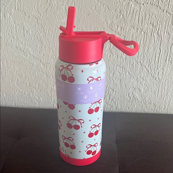 Madden Girl Accessories - #1437**Madden Girl Cherry Print Bottle - Light Blue & Red